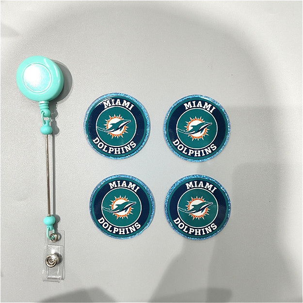 Wholesale 10pcs/Pack Blue Shark DIY Acrylic Flatbacks for Badge Reels Keychains